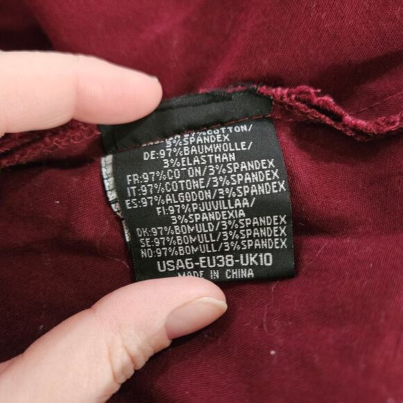 Hearts & Roses Retro 50’s Pinup Lace Sweetheart Dress Size 6 Small Burgundy - Picture 8 of 8